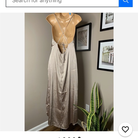 Free People Tan Backless Slip Dress - Picture 5 of 7